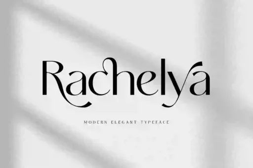 Rachelya Font preview 7 – Typeface font sample