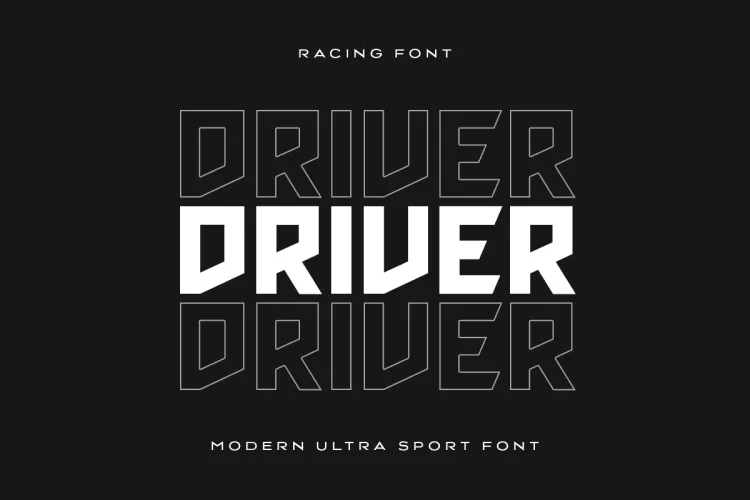 Racing Font preview 5 – Sans Serif Fonts font sample