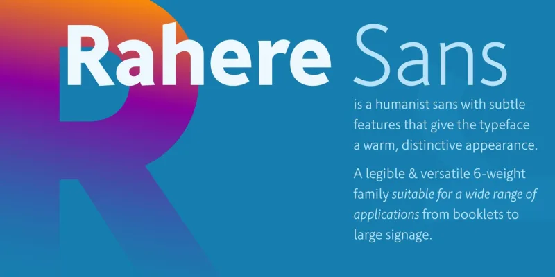 Rahere Sans Font Family preview 5 – Sans Serif Fonts font sample
