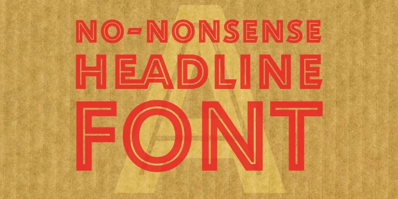Rahere Sans Inline Font preview 1 – Sans Serif Fonts font sample