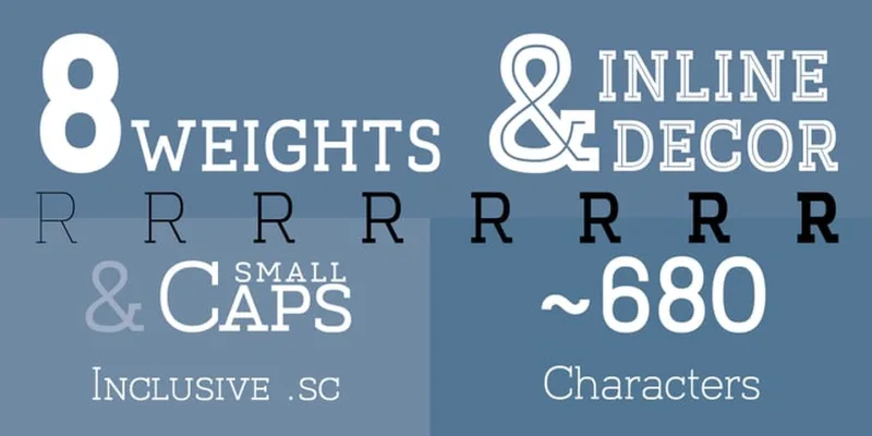 Ratatam Font Family preview 2 – Slab Serif Fonts font sample