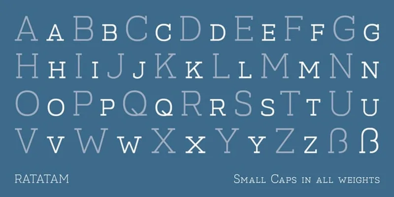 Ratatam Font Family preview 5 – Slab Serif Fonts font sample