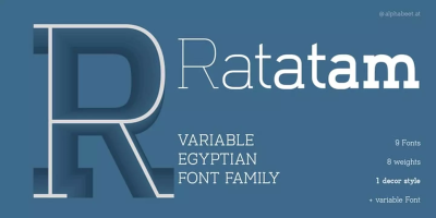 Ratatam Font Family free download – Serif font preview