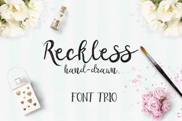 Reckless Font Trio free download – Script And Handwritten preview