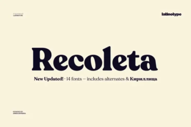 Recoleta Font free download – Serif font preview