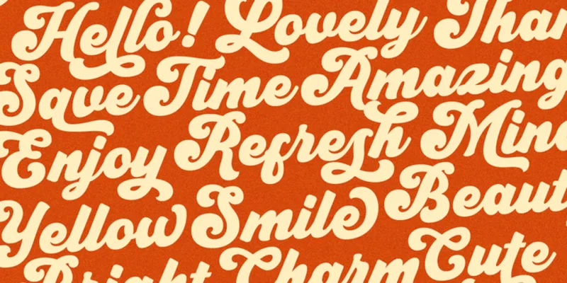 Retro Morely Font Family preview 4 – Script And Handwritten font sample