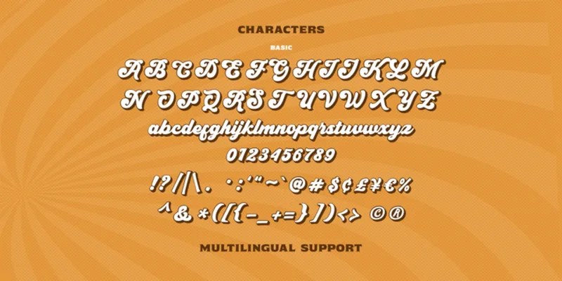 Retro Morely Font Family preview 6 – Script And Handwritten font sample