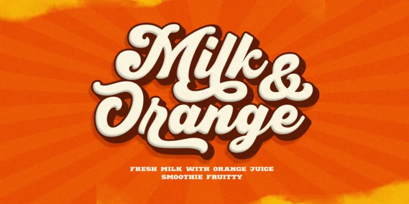 Retro Morely Font Family preview 7 – Script And Handwritten font sample