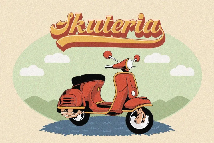 Retro Sanderia – Groovy Font preview 1 – Script And Handwritten font sample