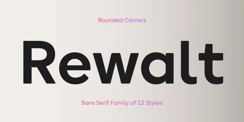 Rewalt Font Family preview 5 – Sans Serif Fonts font sample