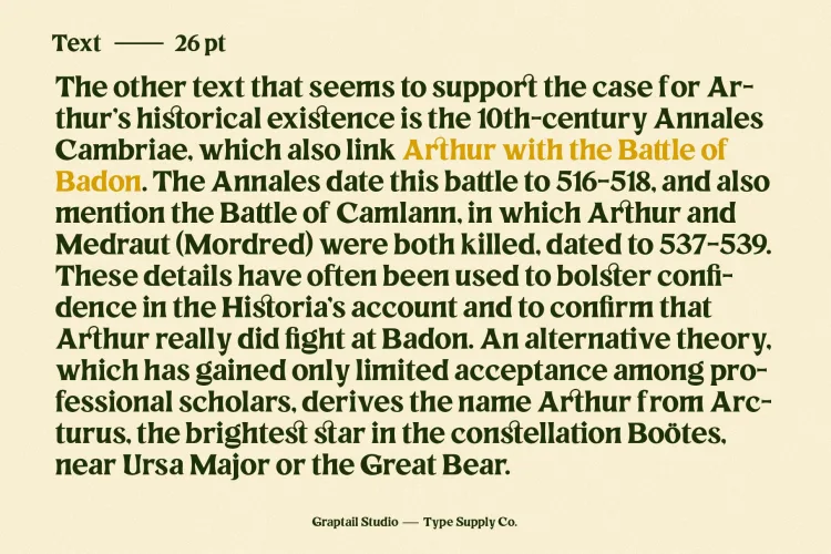 Rhinegold Font preview 3 – Serif Fonts font sample