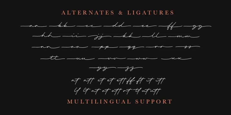 Richard Kailay Font preview 5 – Script And Handwritten font sample