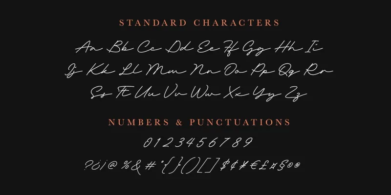 Richard Kailay Font preview 6 – Script And Handwritten font sample