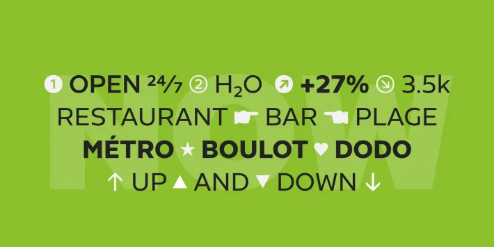 Riveta Font Family preview 3 – Sans Serif Fonts font sample