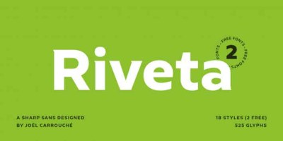 Riveta Font Family free download – Sans Serif Fonts font preview