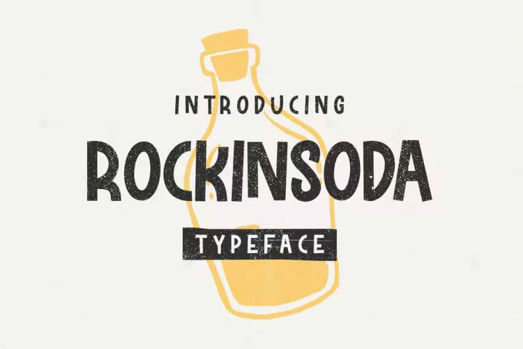 Rockinsoda Font preview 4 – Sans Serif Fonts font sample