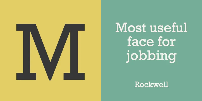 Rockwell Font preview 1 – Slab Serif Fonts font sample