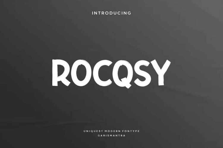 Rocqsy Font free download preview 3 – Decorative Fonts font