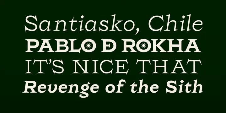 Rokha Font Family preview 4 – Font Family font sample