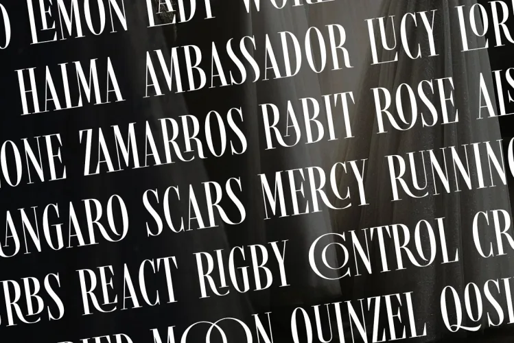 Romavich – Modern Serif Font preview 1 – Serif Fonts font sample