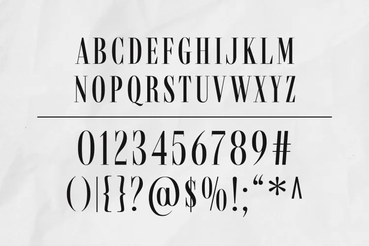 Romavich – Modern Serif Font preview 5 – Serif Fonts font sample