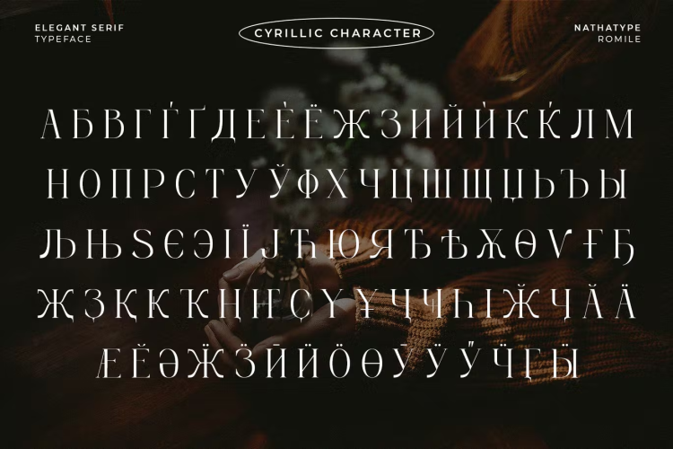 Romile Font free download preview 3 – Serif Fonts font