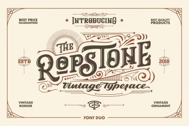 Ropstone Typeface Font free download – Classic font preview