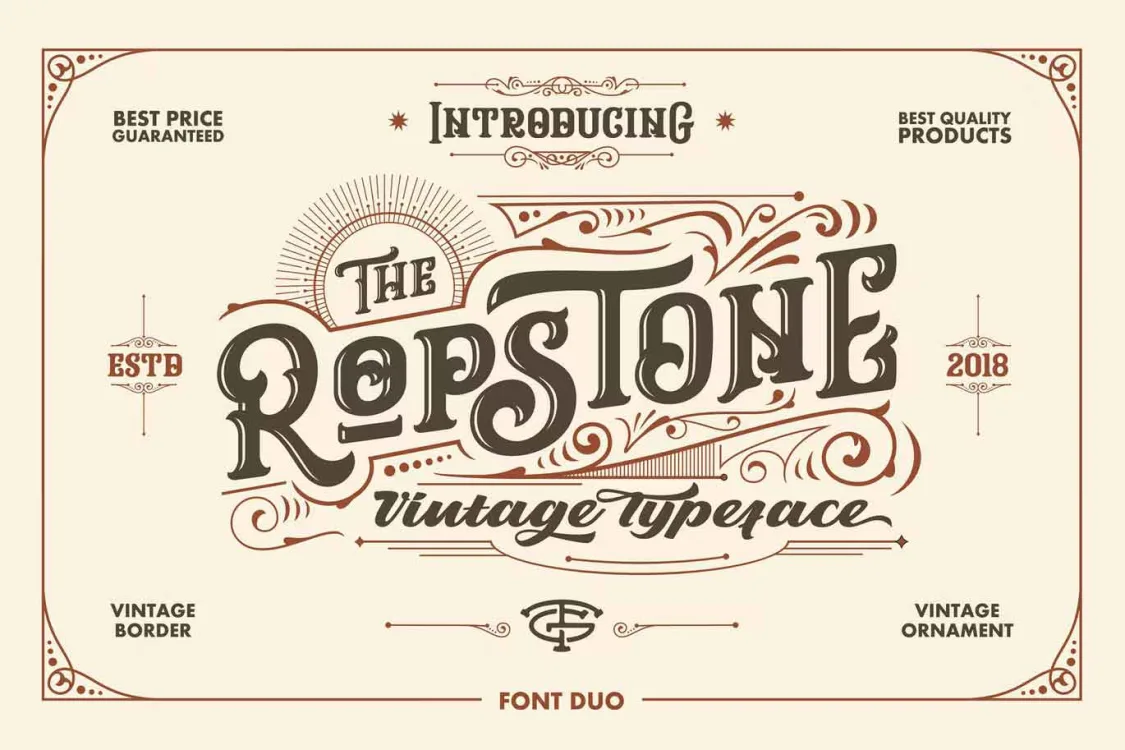 Ropstone Typeface Font free download – Serif Fonts font preview image for Windows and Mac