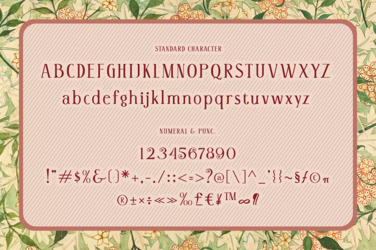 Roseva Font free download preview 3 – Serif Fonts font