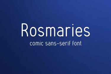Rosmaries Comic Font free download – Sans Serif Fonts font preview