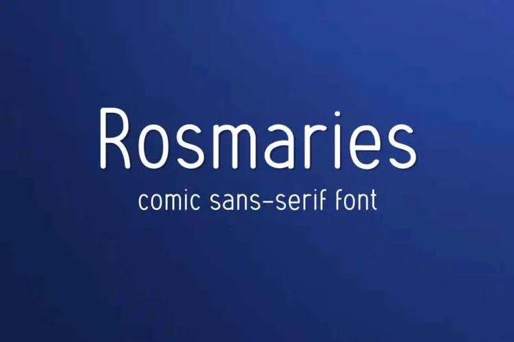 Rosmaries Comic Font preview 3 – Sans Serif Fonts font sample