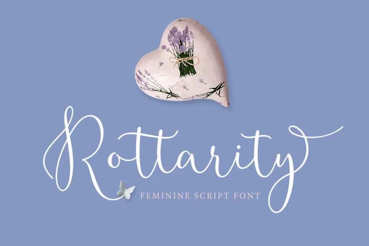 Rottarity Feminine Font free download preview 4 – Script And Handwritten font