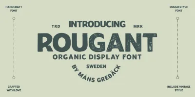 Rougant Font free download – Display Fonts preview