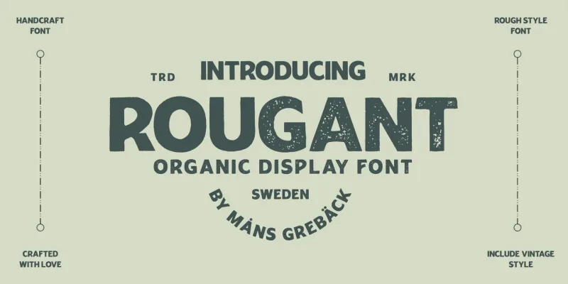 Rougant Font preview 5 – Display Fonts font sample