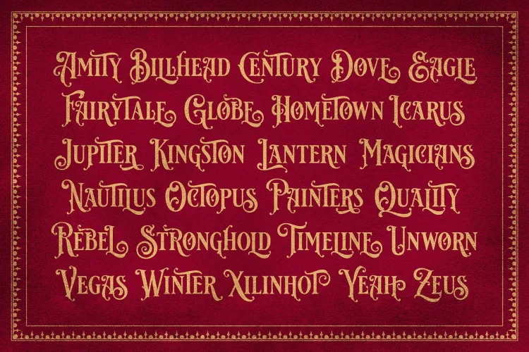 Royal Signage Font preview 1 – Display Fonts font sample
