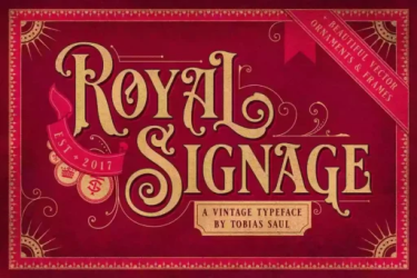 Royal Signage Font free download – Retro font preview