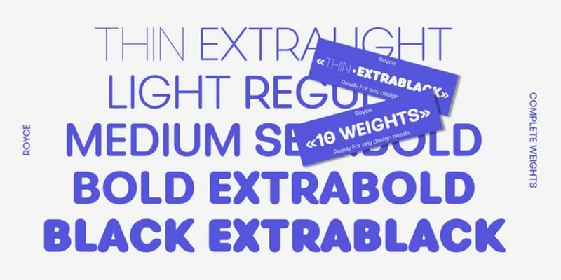 Royce Font Family preview 2 – Font Family font sample