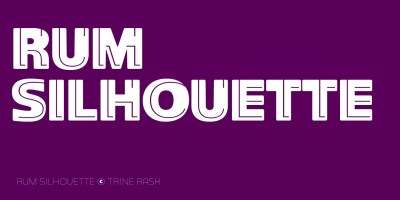 Rum Silhouette Font free download – Editorial font preview