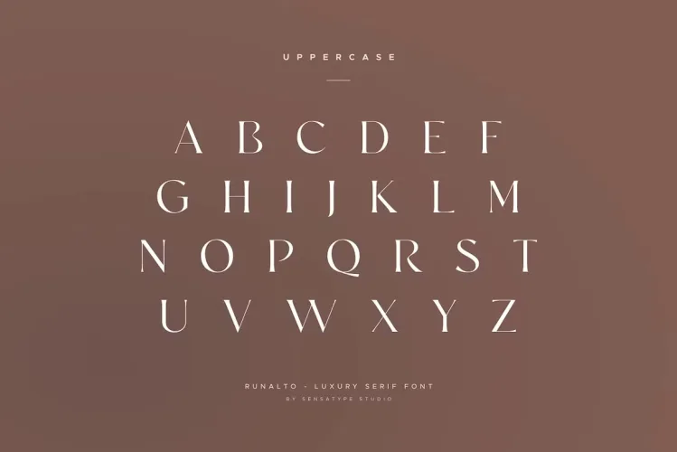Runalto Font preview 5 – Serif Fonts font sample
