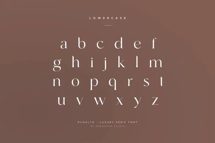 Runalto Font preview 6 – Serif Fonts font sample