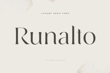 Runalto Font free download – Elegant font preview