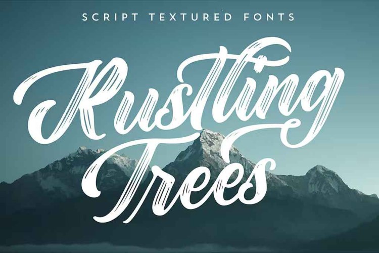 Rustling Trees Font free download preview 4 – Script And Handwritten font