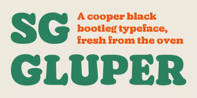 SG Gluper Font free download – Retro font preview