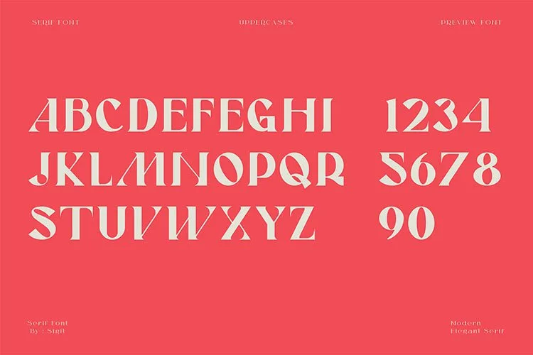 SIEMIE – Retro Serif Display Font preview 5 – Display Fonts font sample