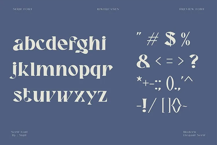 SIEMIE – Retro Serif Display Font preview 6 – Display Fonts font sample