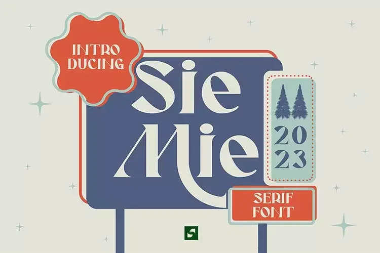 SIEMIE – Retro Serif Display Font preview 7 – Display Fonts font sample