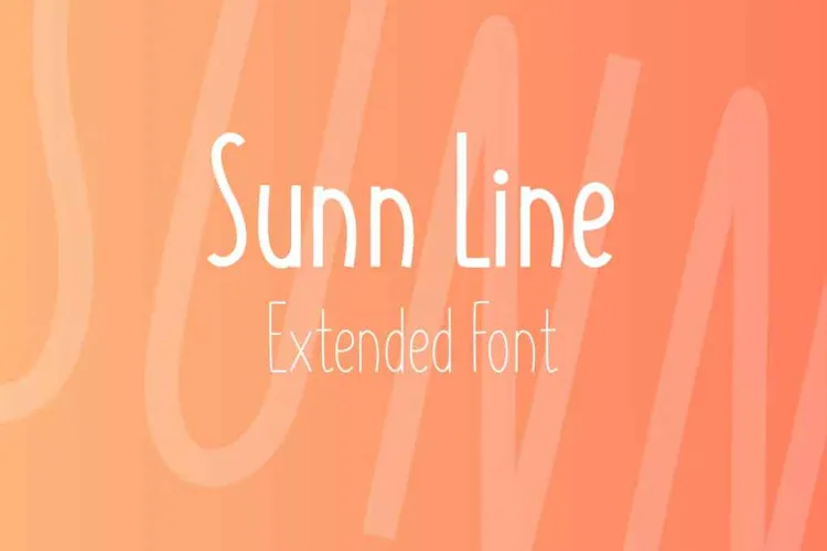 SUNN Line Extended Font preview 4 – Serif Fonts font sample