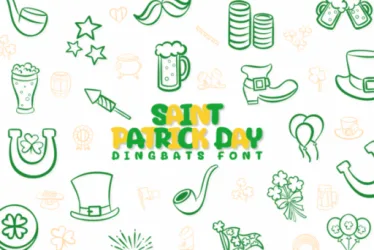 Saint Patrick Day Font free download – Decorative Fonts preview