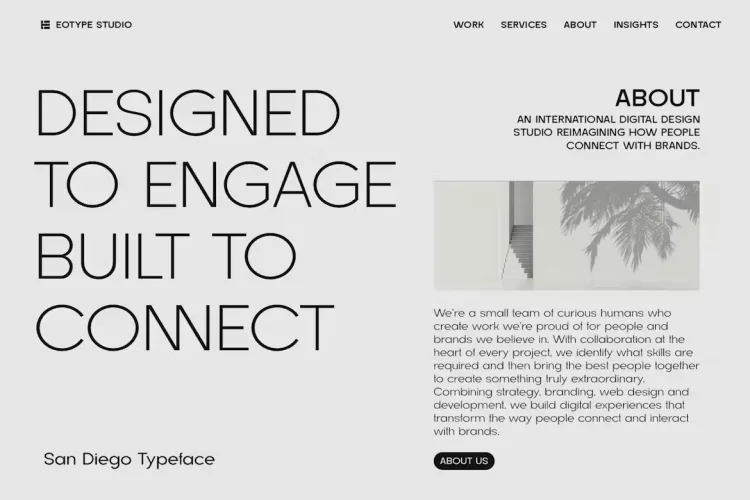 San Diego Font preview 1 – Sans Serif Fonts font sample