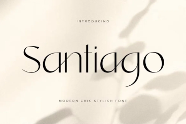 Santiago Font free download – Branding font preview